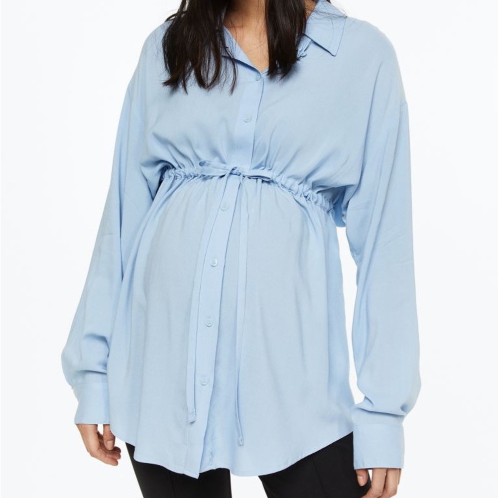 HM maternity tie belt top